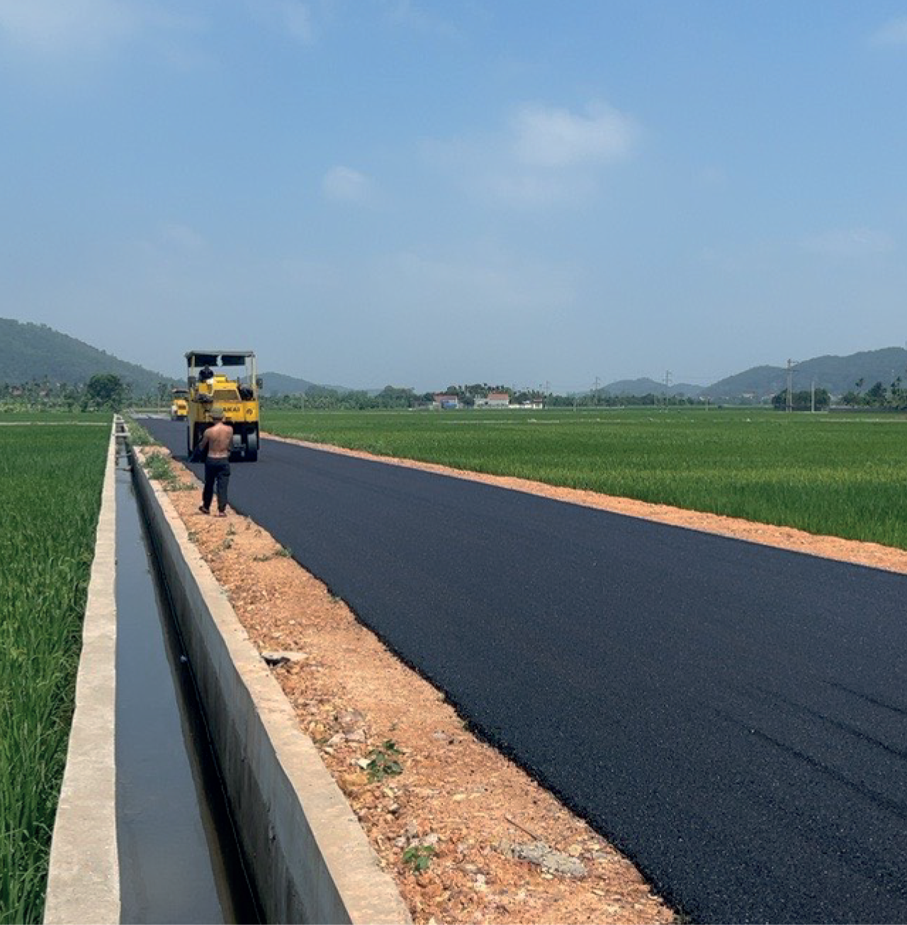 Thi công xây dựng công trình giao thông thuộc dự án Đầu tư xây dựng nông thôn mới kiểu mẫu xã An Sơn